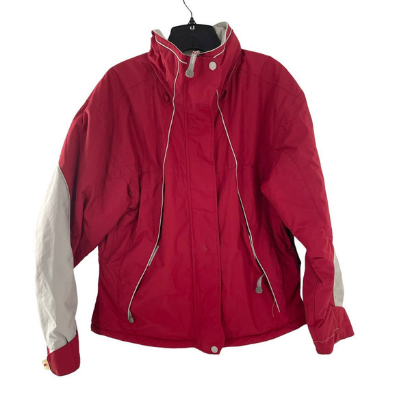 ELITE ALPINE DESIGN MENS RED AND GRAY SKI  COAT - Picture 1 of 9